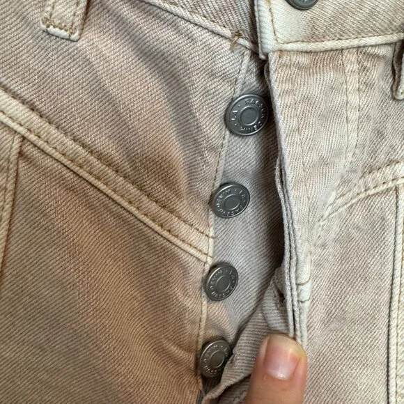 PACSUN tan ultra high rise vintage shorts size 25 - Picture 5 of 9